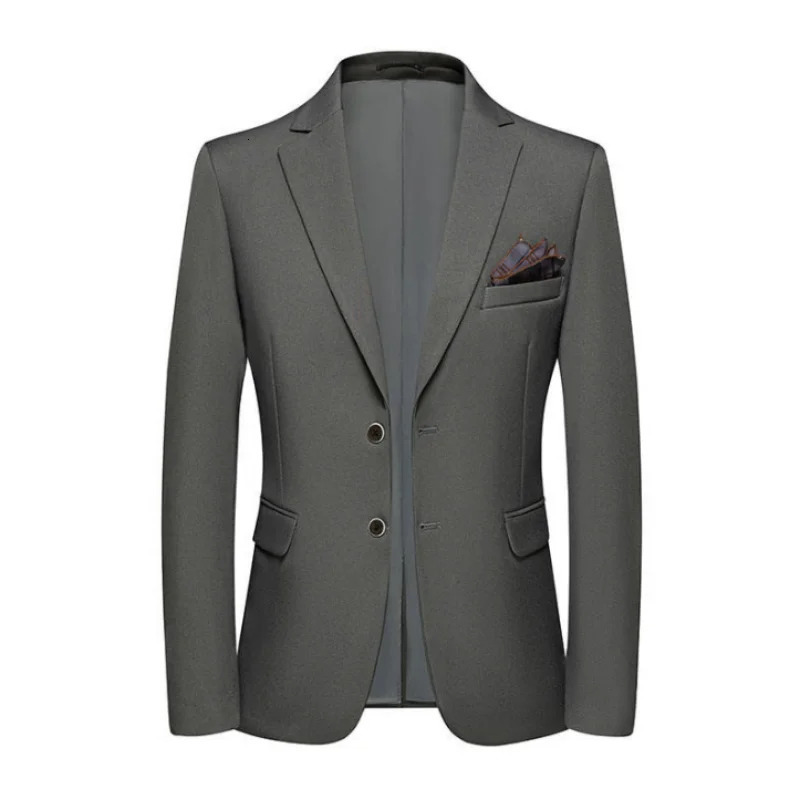 Mens Slim Fit Business Casual Blazer High Quality Fashion AllinOne Banquet Korean Style Handsome Trend for All Seasons 251028