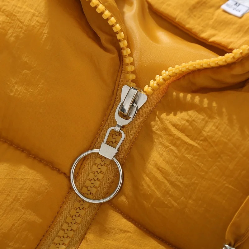 Womens Thick Warm Down CottonPadded Waistcoat Sleeveless Vest Long Hooded Vest Korean Loose Jacket Outwear Autumn Winter 251024