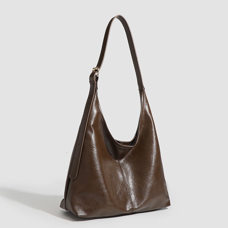 New Women's Large Capacity Handbags, Popular Single Shoulder Bags, Casual Commuter Soft Leather Handbags, Trendy Designer Bags