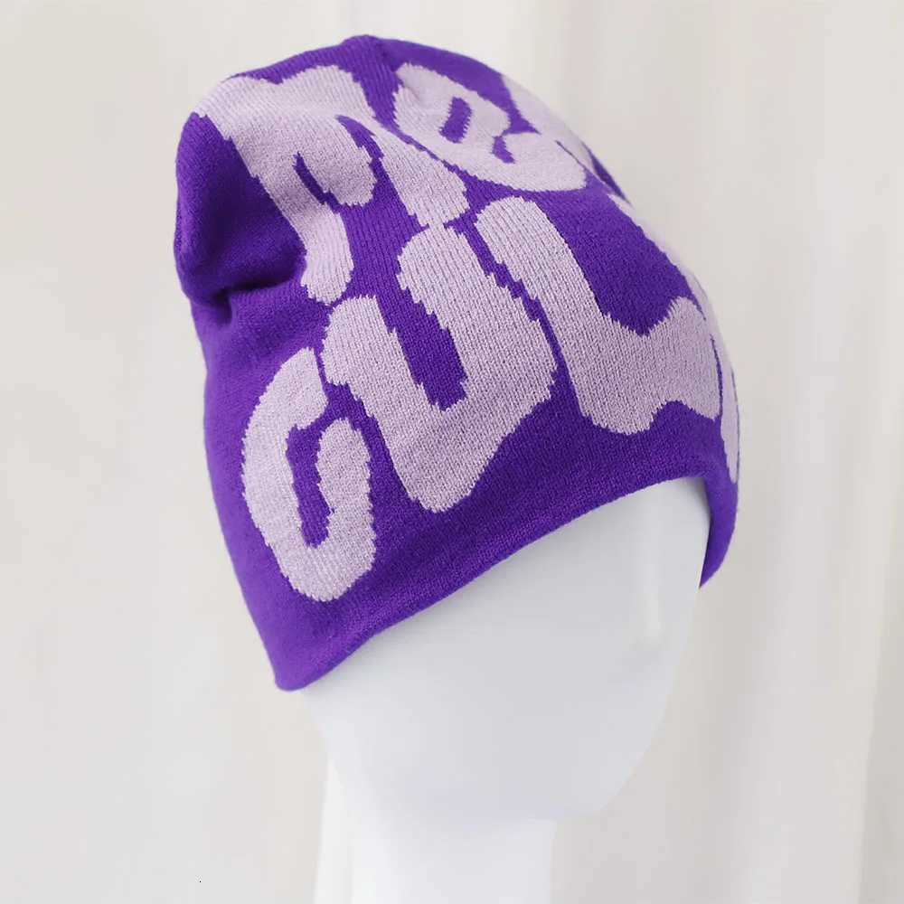 2024 new popular winter knitted streetwear westwood beanie jacquard custom beanie y2k acrylic hip hop mea culpa hat capsXJ251030