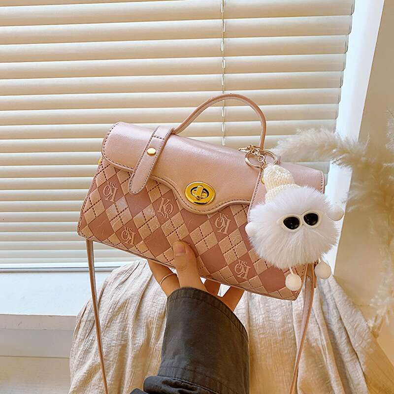 Niche Design This Year's Popular Underarm Bag Women's 2023 Summer New Portable Plaid One-Shoulder Messenger Small Square Bag