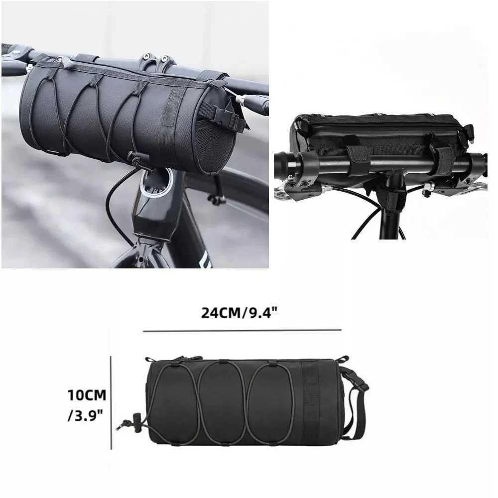 1PCS Bike Handlebar Bag For Cycling Outdoor Travel Accessories Large Capacity Bicycle Storage Bag Multifunctional Shoulder Bag H251029