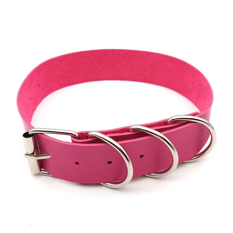30MM Width Goth Sexy Buckle Belt PU Leather Collar Choker Necklaces for Women Men Punk DIY Cosplay Chocker Jewelry Gift 251023