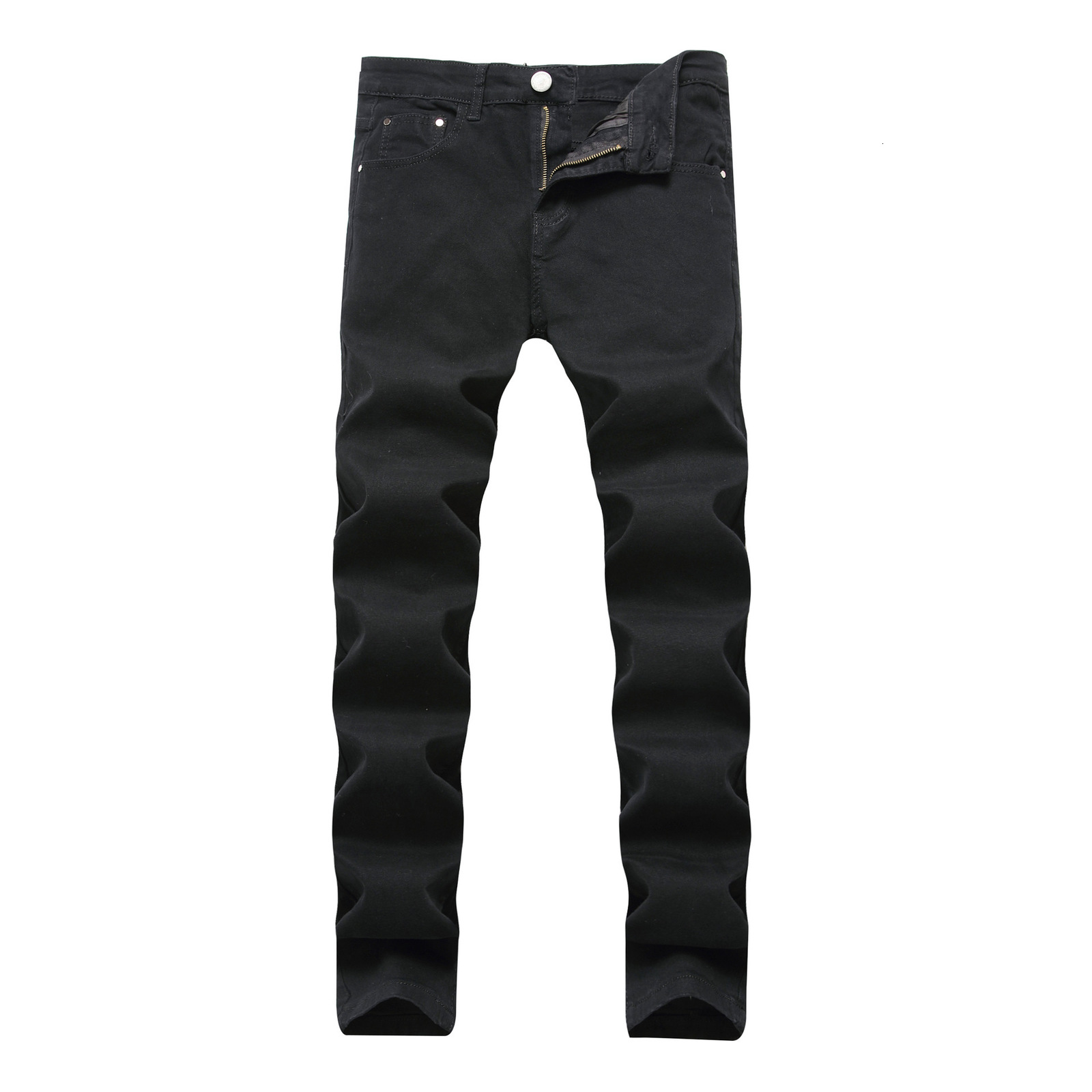 Men's Jeans Spring Autumn European American Holes Stitching Jeans Men's Pure Gray Stretch Slim Pencil Pants Mtorcycle Style Clothing 230414