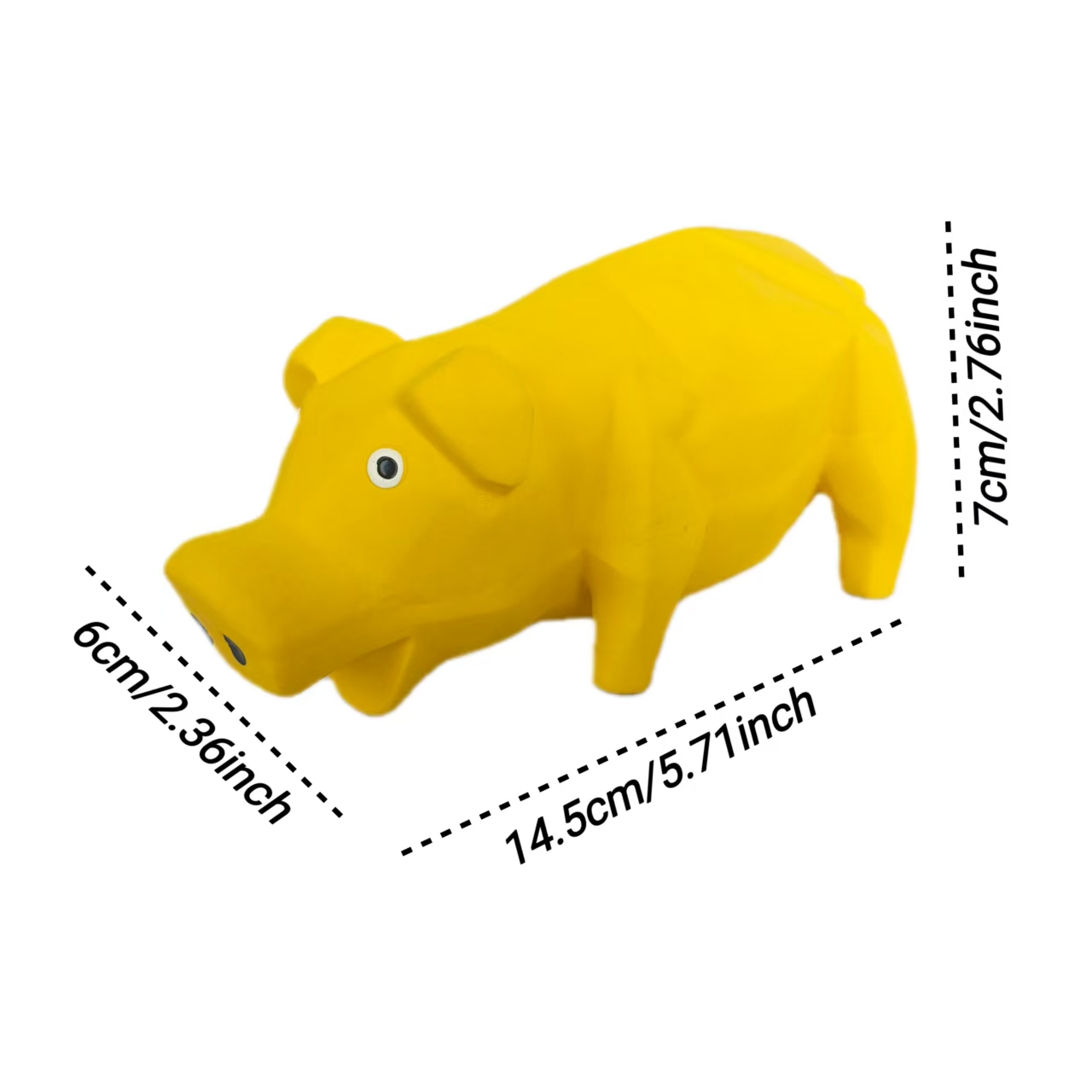 Latex Screaming Chewy Dog Toy Soft Natural Rubber Squeaky Sound Interactive Standing Monkey and Pig Shaped Dog Toys with Bright Colors for Small & Med