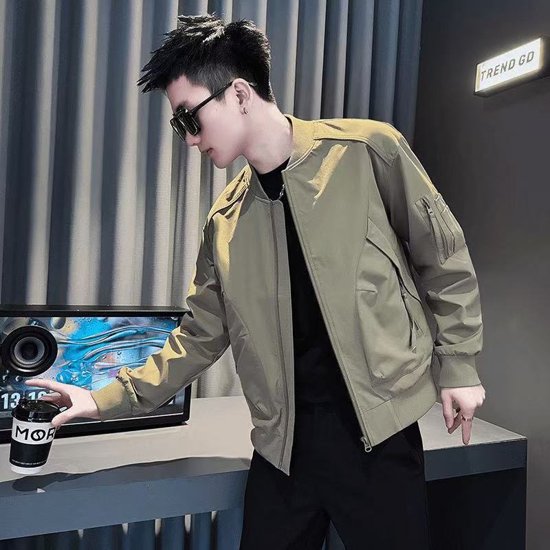 2025 Spring And Autumn New Fashion Men's Simple Casual Jacket With Baseball Designer Coat Collar Trendy Brand Versatile Coat