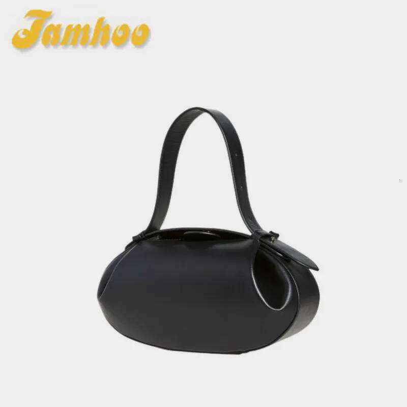 Jamhoo Women New Circular PU Vintage Solid Hasp Soft Designer Shoulder Bag Handbag Pures And Bags Crossbody