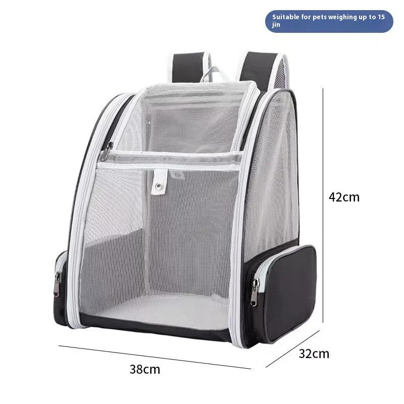 Practical foldable crossborder pet bag style for cats and dogs portable breathable spacious Portable cat backpack 251030