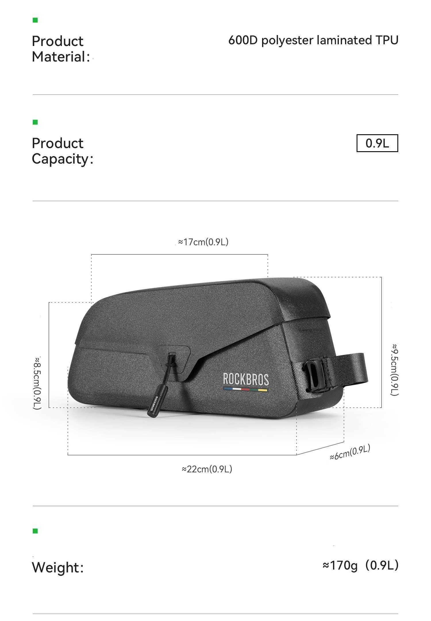 For MTB Road Waterproof Magnetic Front Bag universal Bicycle Top Tube Bag Toolkit Frame Pack Durable Cycling Storage Bag H251029