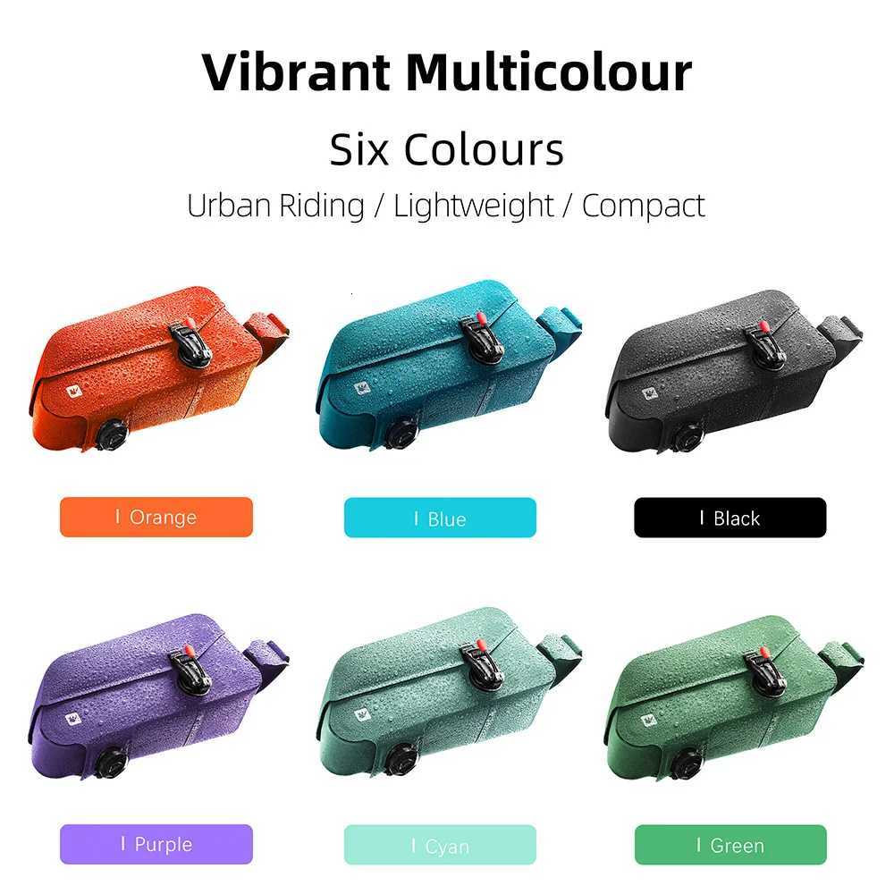 Rhinowalk Bicycle Waterproof Bag Cycling Top Front Tube Frame Bag Magnetic Closure And Knob Locking System For MTB Road Bike H251029