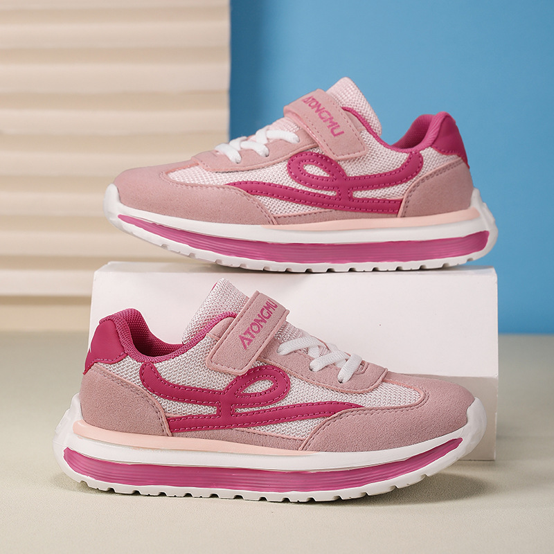 Boys and girls' shoes spring and autumn new children's mesh breathable sneakers for primary school students versatile casual shoes2025