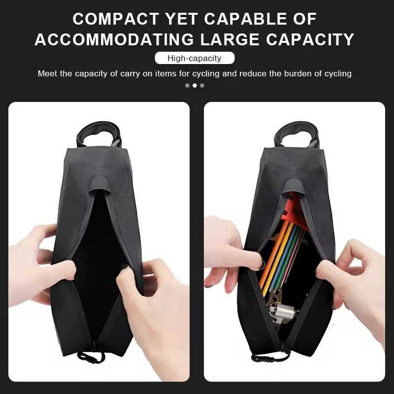 Bike Handlebar Front Bag Road Cycling Accessories Bicycle Top Tube Bag Portable TPU Rainproof Waterproof MTB Gravel H251029