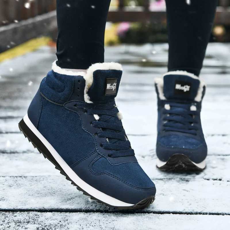 Winter Men Boots Casual Warm Ankle Boots Shoes for Man Sneakers Winter Plush Fur Woman Footwear Comfortable Platform Snow Boots Z251029