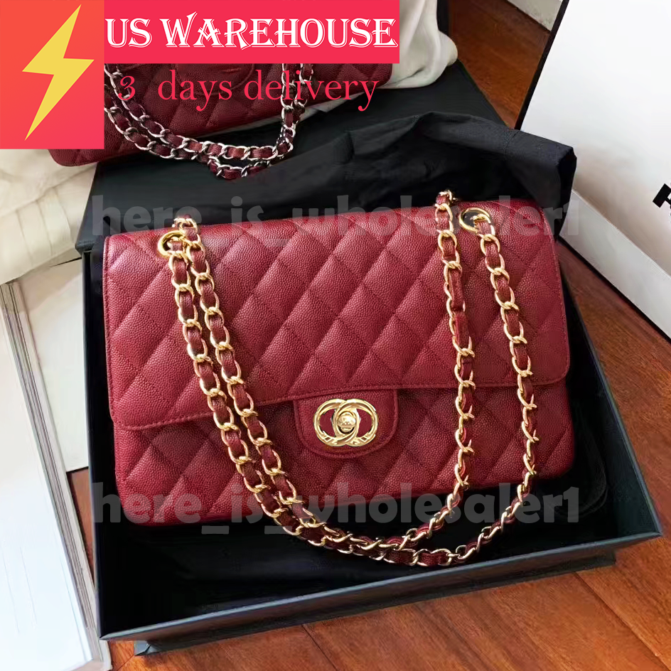 10A luxury high quality Classic Flap 22 caviar women designer bag sheepskin diamond grid chain capacity bucket bag hand-held single shoulder bag tote bag shoulder bag