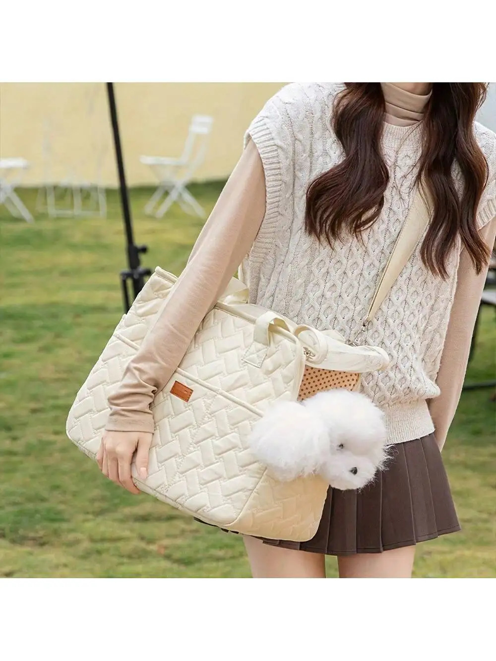 Pet cat dog tote bag no escape portable multifunctional large capacity breathable horizontal bag portable soft bag zwq 251030