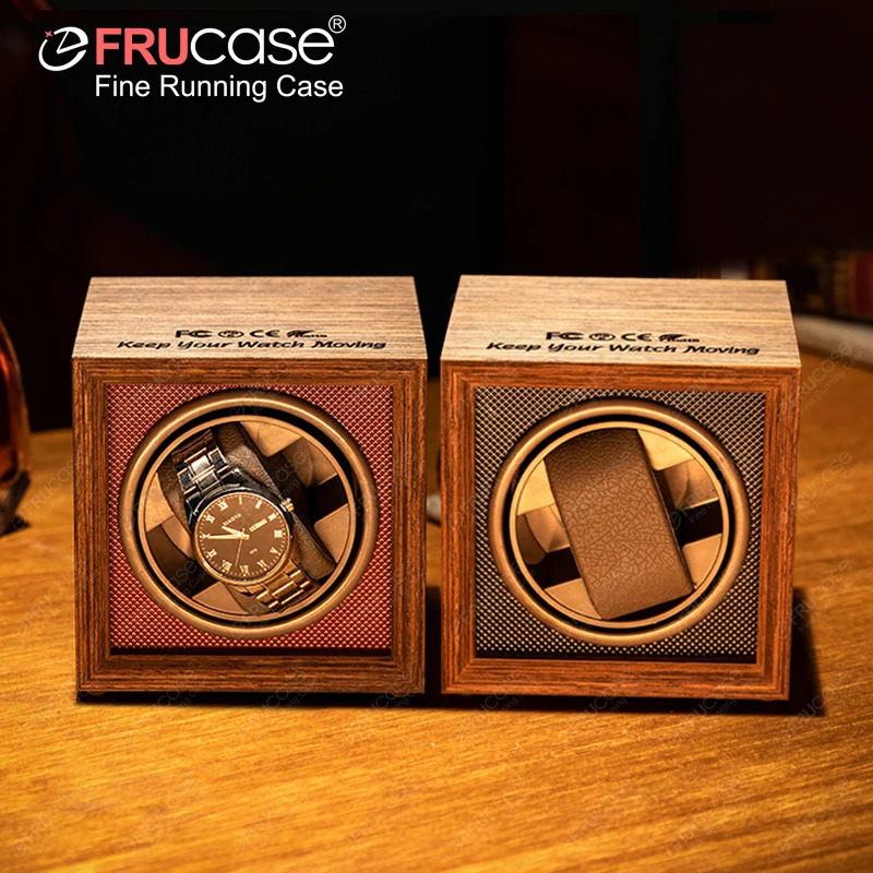 FRUCASE MINI Watch Winder for automatic watches watch box automatic winder Mini style can be placed in a safe Box or drawer 251029