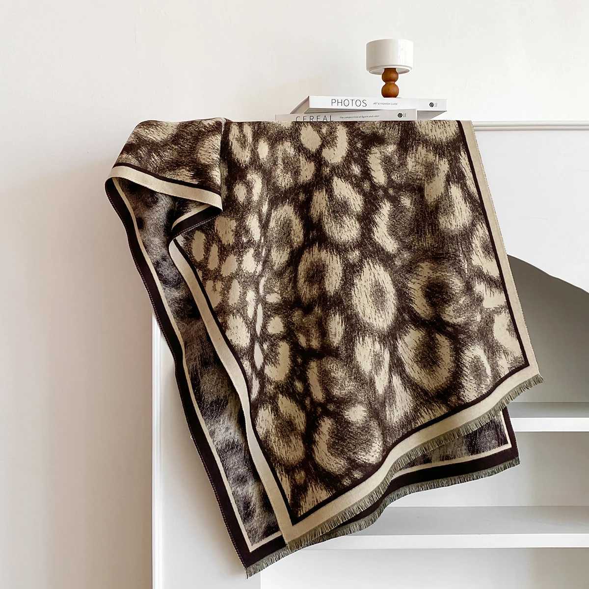 2025 Women Floral Print Scarf Winter Warm ShAWl and WrAP Bandana Female Foulard BlanketW251030