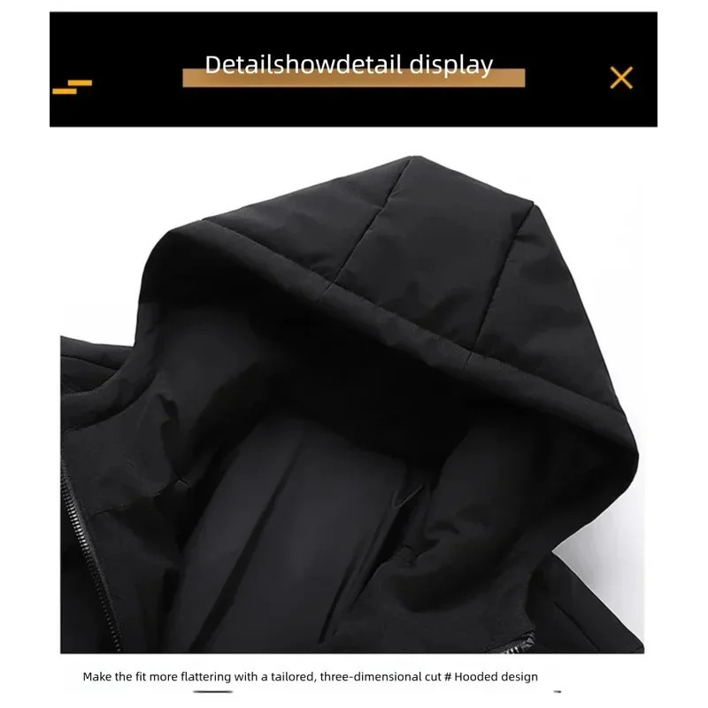 winter mens cotton padded clothes trendy down cotton padded jackets loose coats thickened warm bread jackets with hats 251028