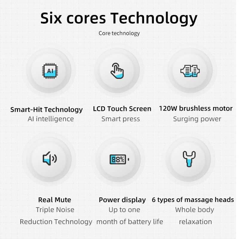 Booster M2D Massage gun Deep Tissue Percussion Neck Back Body Massager Portable Fascia Gun Muscle Relaxation Electric Massager J251030