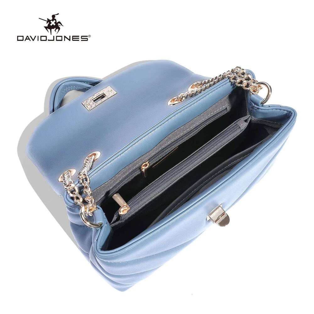 2024 New David Jones Female Crossbody Women Handbag PU Leather Lady Business Work Shoulder Bag Student Exquisite Fashionable