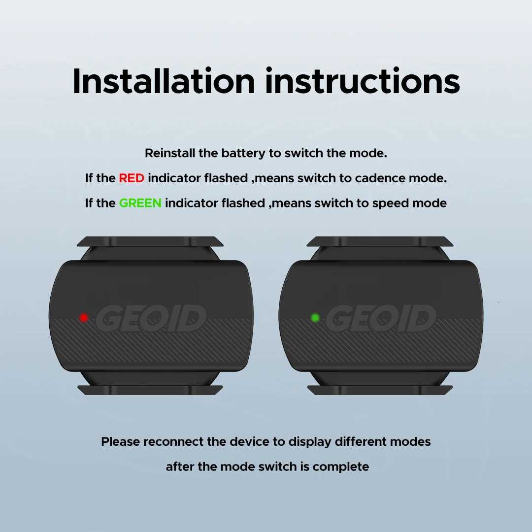 GEOID CS600 Smart Cycling Speed and Cadence Sensor Bluetooth 50ANT DualMode Transmission Waterproof Bike Speed Sensor H251029