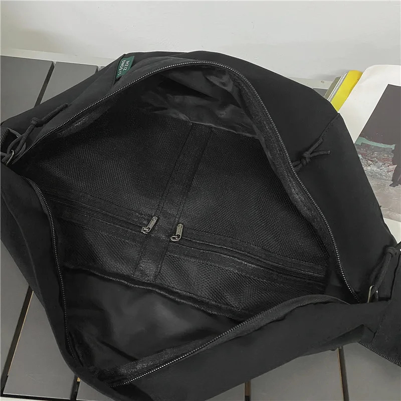 Women Nylon Waist Bag High Capacity Solid Color Chest Pack Shoulder Bag Street Hiphop Belt Bags Unisex Trend Fanny Pack 251030