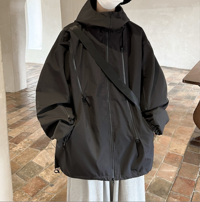 Men's Jacket 2025 Spring And Autumn New Style Sangyan Mountaineering Jacket Trendy American High-end Designer Coat Feel Jacket