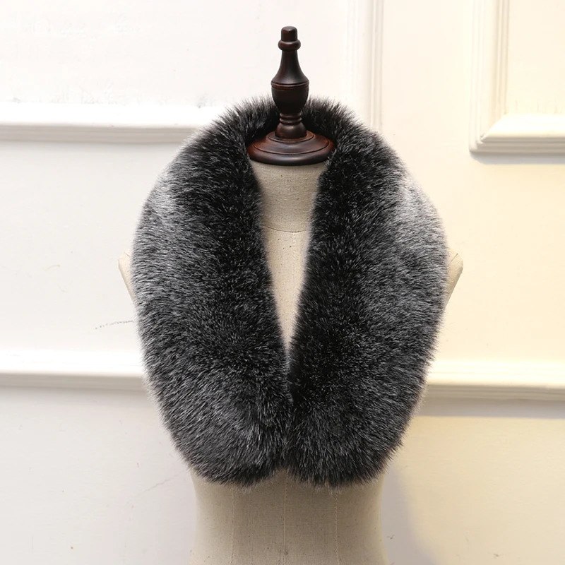 Women Faux Fox Fur Collar Multicolor Shawl Female Elegant Autumn And Winter Warm Scarve Solid 708090cm 251028