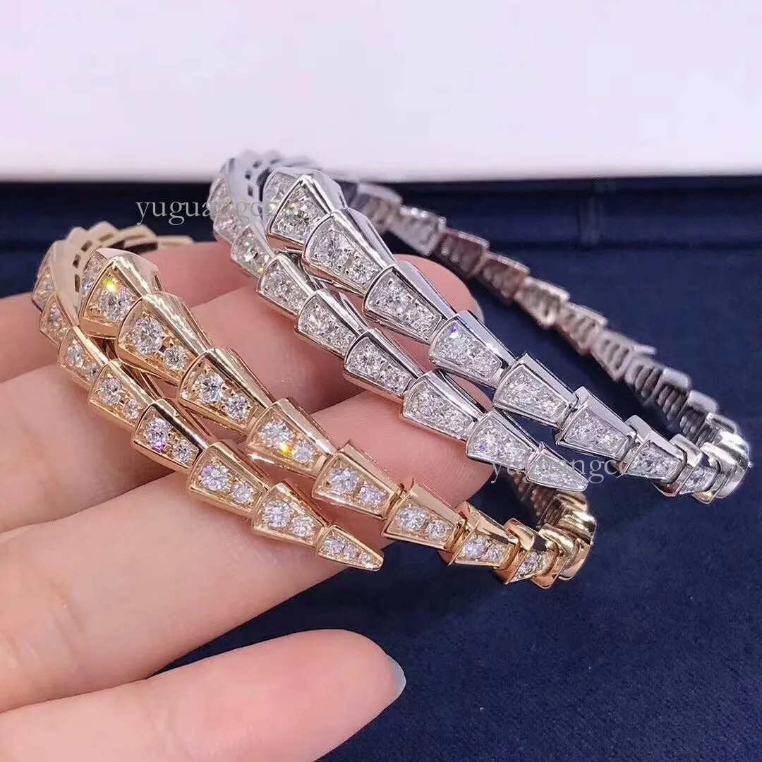 bulgarii bracelet Snake Designer Bracelet Woman Luxury Bracelets For Women Narrow Single Circle Snake Diamond High Quality Gold Bracelet df3
