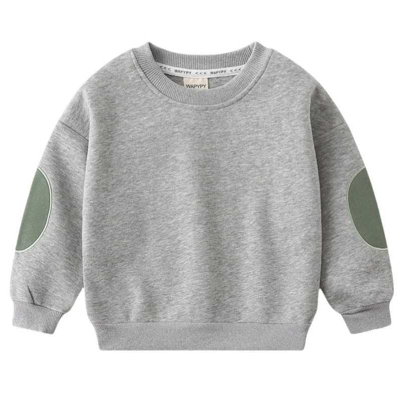 New Children Boys Sweatshirts Babys Boys Casual Patchwork Pullovers Loose Round Collar Kids Boys Tops Little Boys Long SleevesT251030