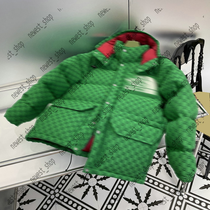 Womens Down Jacket Autumn Winter Women Puffer Jackets Luxury Long Sleeve letter print warm coat Fashion lady Warms Downs Coats green cloth