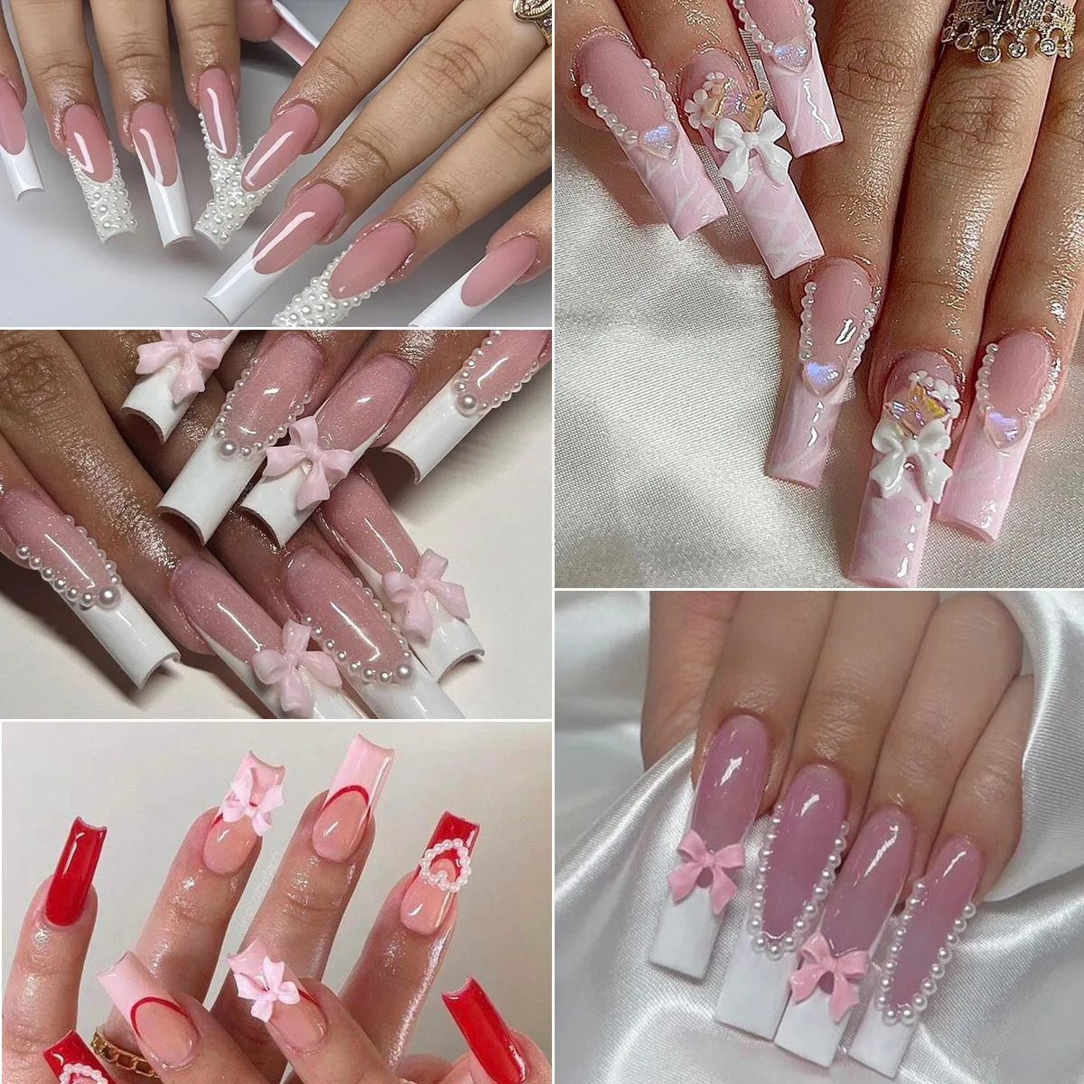 11 Boxes Of 3D Nail Decoration With Peaceful Bottom Pearls Flat Back Rhinestone Flowers Steel Balls Of Various Styles Of Resin 251027