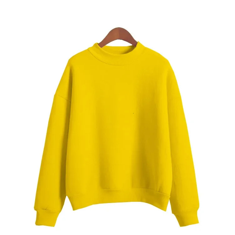 Woman Sweatshirts 2025 Sweet Korean Oneck Knitted Pullovers Thick Autumn Winter Candy Color Loose Hoodies Solid Womens Clothing 251030