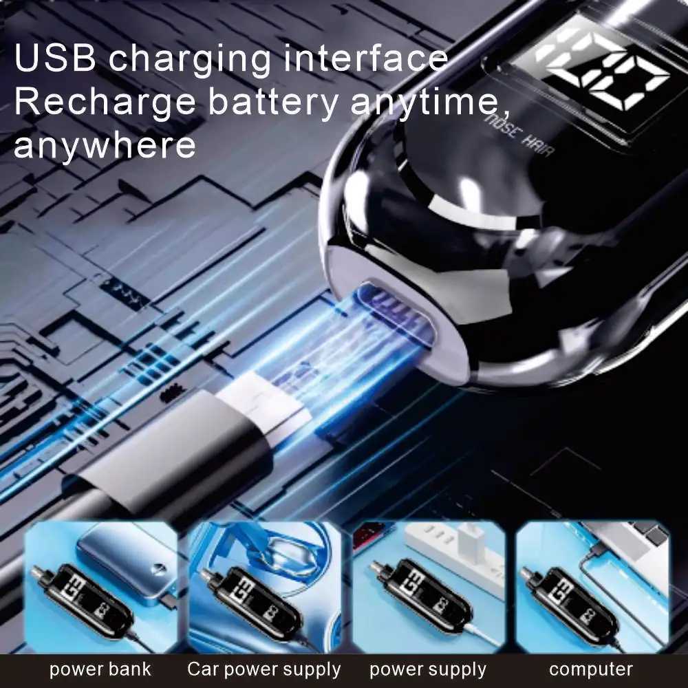 Portable Mini Nose and Ear Clipper USB Fast Charging Male and Female Facial Beauty Device Electric Beauty Kit M251030