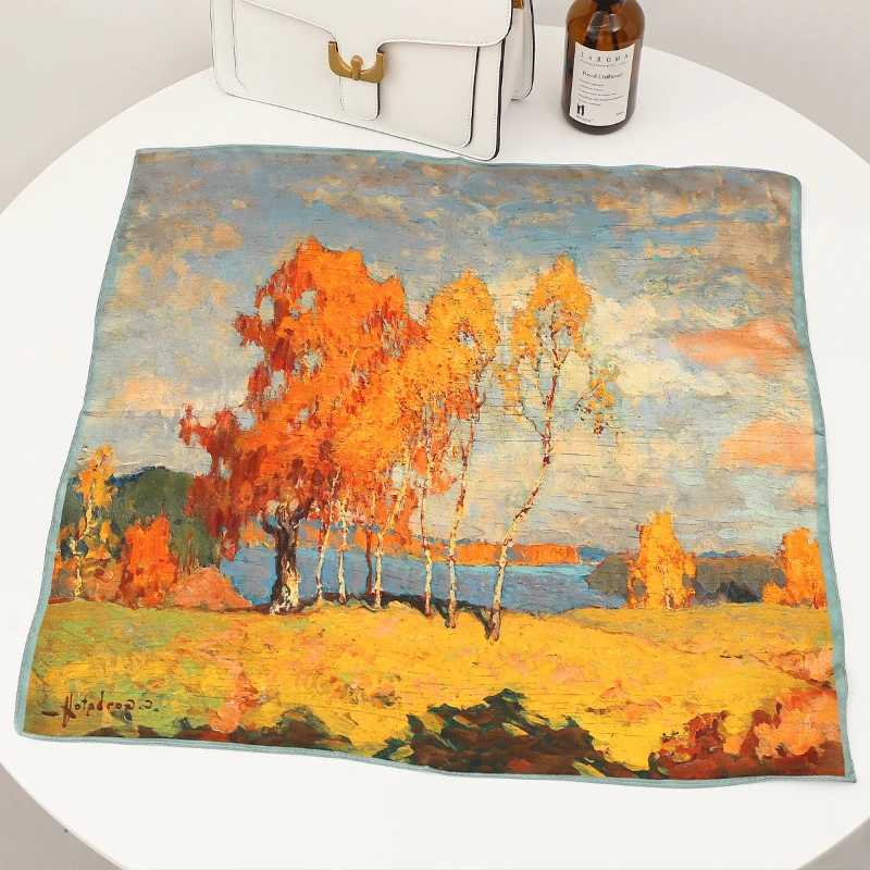 Hangzhou Silk 100 Mulberry Silk scarf Fashion match suit shirt professional scarf foreign style hair headband small silk scarfW251029