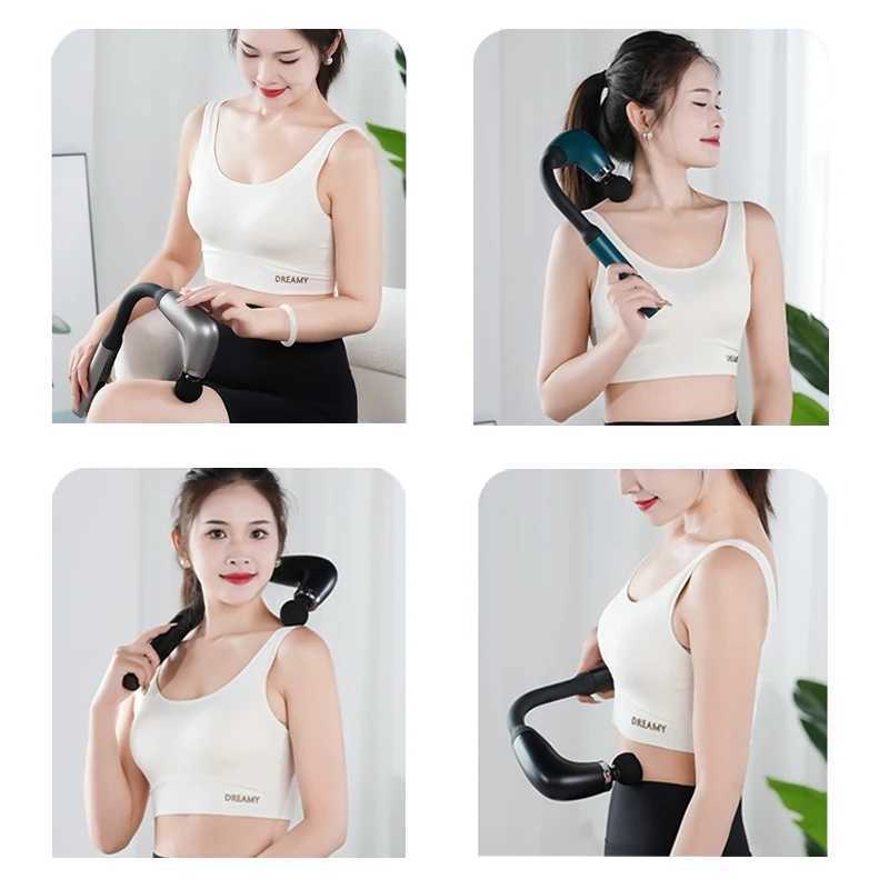 Hot Smart Fascia Gun Electric Massager Massage Hammer Electric Fascia Gun Home Handheld Hammer Back Artifact Christmas Gift J251030