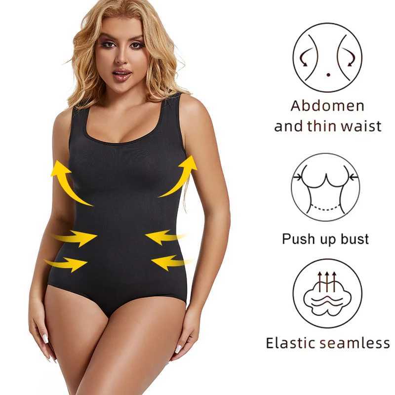 Women Sexy Compression Bodysuit Tummy Control Tank Top Outfit Wide Strap Tank Tops Slimming Body Shaper Butt Lifter Vest L251030
