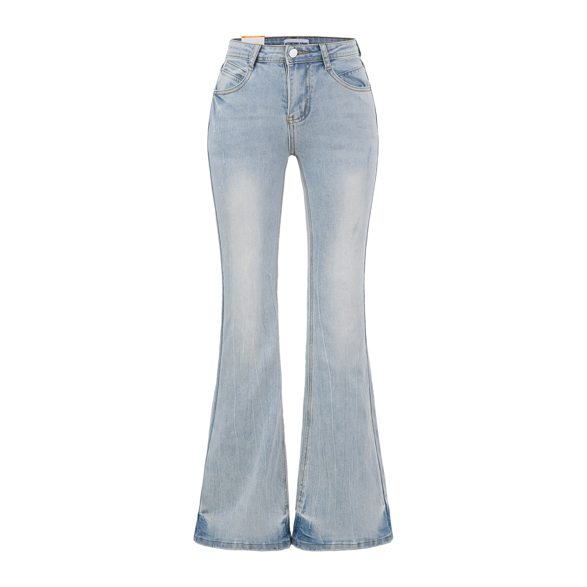 Designer luxury Supermodel Feel Denim Good Fit Washed Tight Micro Spicy Jeans High Waist Slim Fit Leg-Lengthening Pants for Women Spring and Autumn St