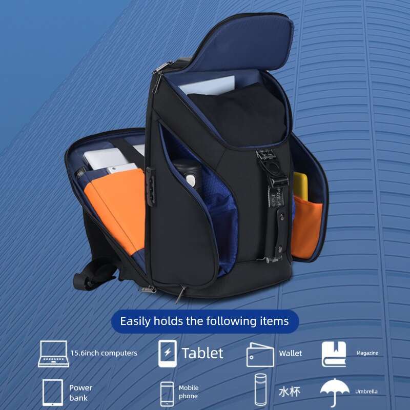 Trendy Men S Waterproof Backpack Large Capacity Business Travel Multifunctional Anti Theft Computer Bag Simple Casual