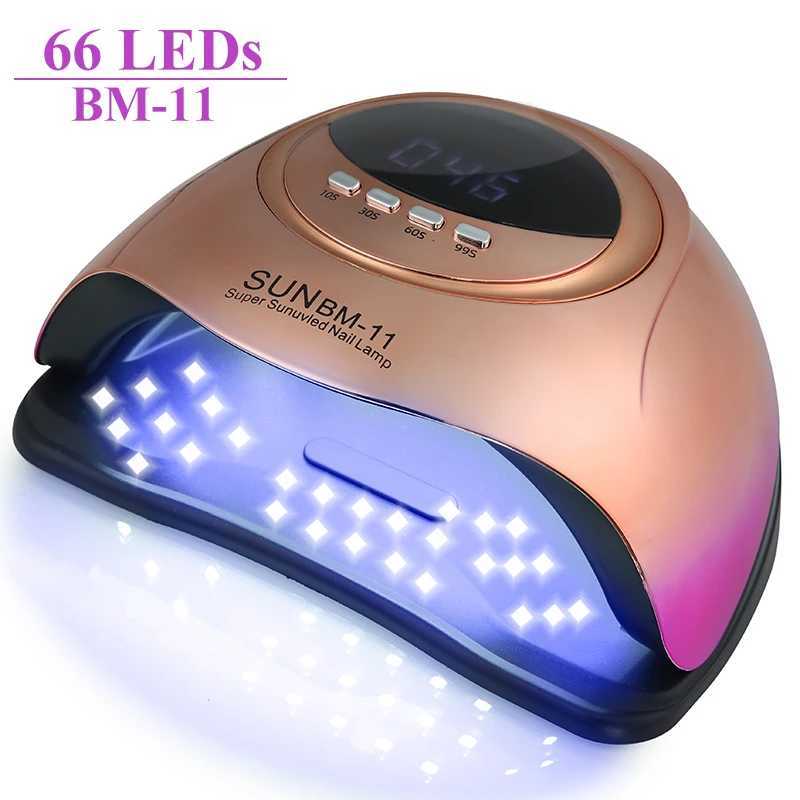 66 LEDs UV Nail Art Lamp Dryer With Auto Sensor 10s30s60s99s Timers Professional Curing Gel Nail Polish Lamp Manicure Tool L251030