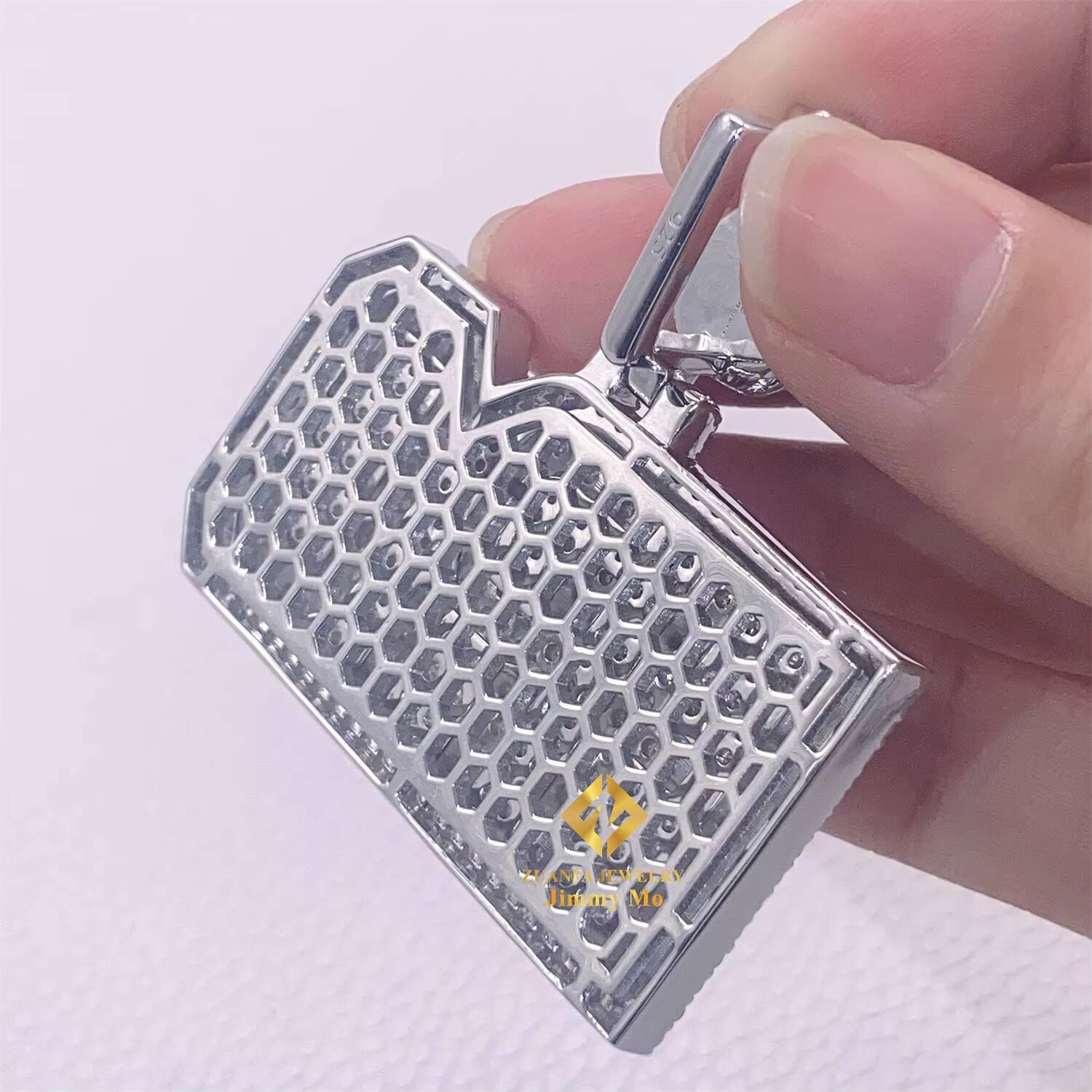 GRA Certificate Customized Moissanite Pendant Luxury Jewelry 925 Silver Iced Out VVS Moissanite Letter Initial Name Pendant