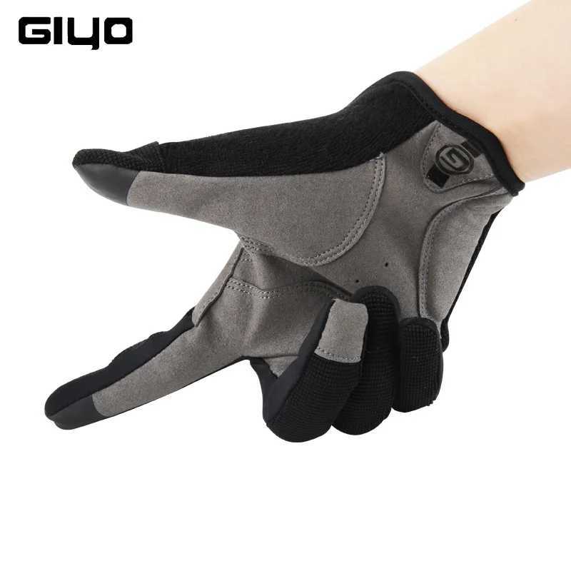 Giyo Bicycle Full Finger Sport Gloves Breathable Cycling Long Mittens Bicicleta Touchscreen Road Bike Shock Absorbent Glove J251029