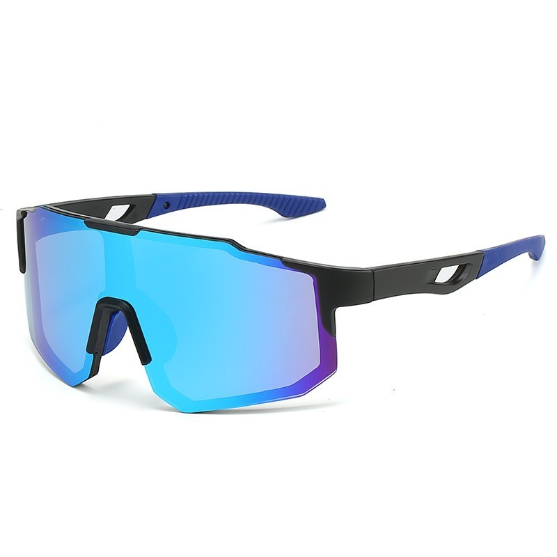 Outdoor Sports Men and Women Anti-ultraviolet Large Frame Riding Glasses fashion Colorful Pc Sunglasses