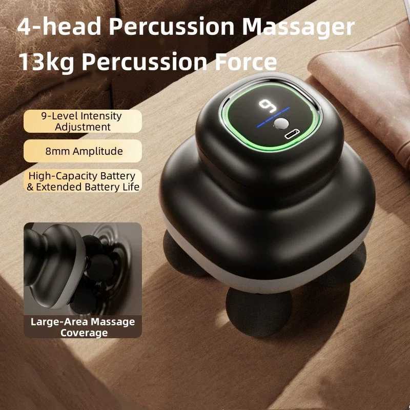 4Heads Handheld Fascia Gun Professional Muscle Massager Tool Electric Deep Tissue Body Massager Portable for Myofascial Release J251030