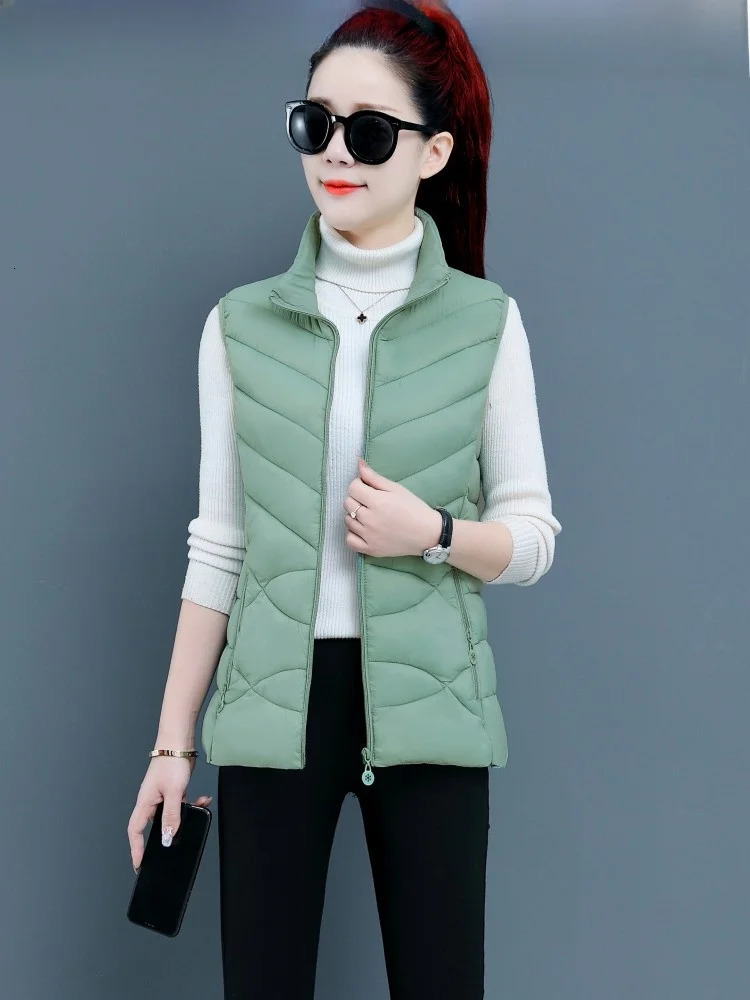 2025 Womens down Cotton Vest ort Thiened Winter Outerwear WarmthFriendly Slim Fit Coat Zipper ket Polyester Fiber 251024