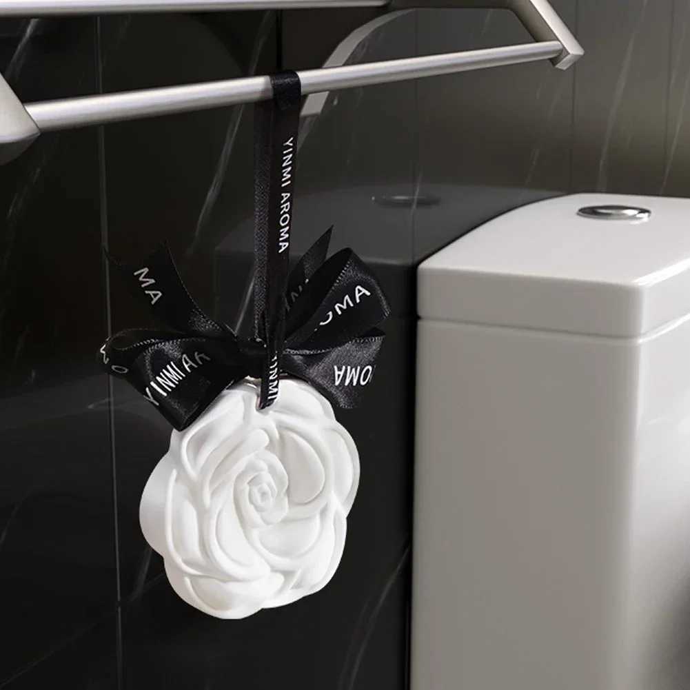 Camellia Flower Solid Air Purifying Balm Aromatherapy Plaster Wax Tablet Wardrobe Deodorizer Aromatic Air Freshener Longlasting W251030