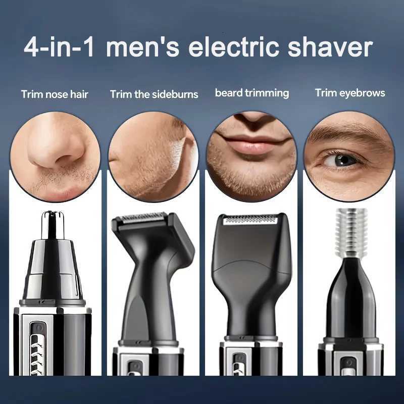 4 in 1 All Purpose Beauty Set Painless Trimming of Nose Hair Beard Eyebrow Trimming and Shaver in One to Create a Delicate Face M251030