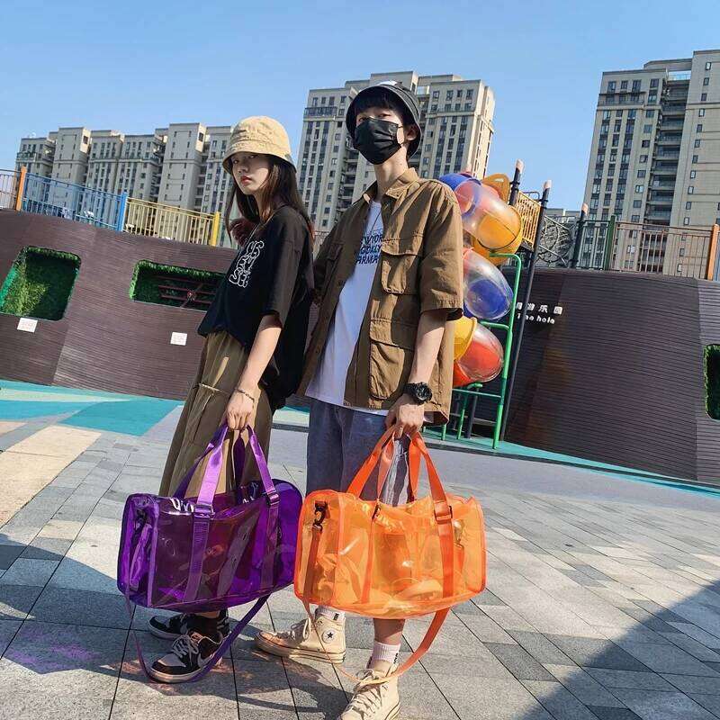 Designer Bags Waterproof Transparent PVC Duffle Casual Journey Shoulder Bag For Women Men Large Capacity Tote Leisure Travel Handbags Hot Selling