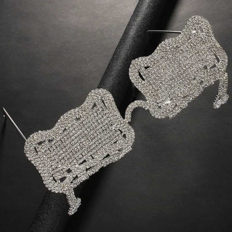 Fashion Men Tassel Glasses Frame Eyewear Decoration Collapsible Summer Vintage Snake Sunglasses Frames Rhinestone Face JewelryW251029