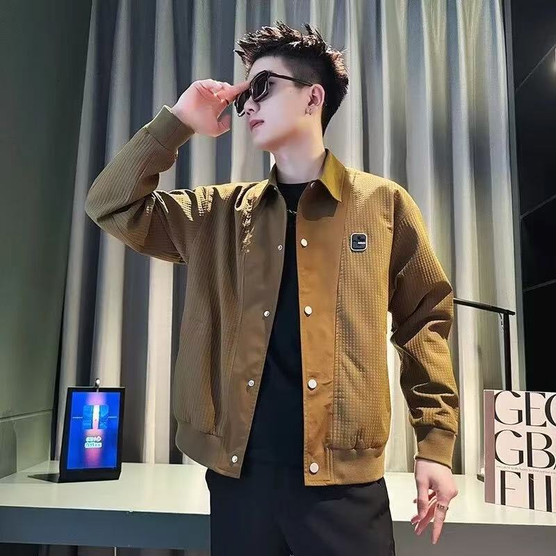 Fashion New Men's Jacket Spring Autumn 2025 Elegant Casual Versatile Trendy Designer Coat Men's Jacket
